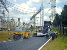 変電所構内舗装工事